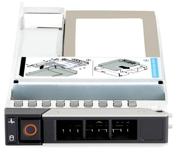 DELL 480GB SSD SATA ISE RI 6Gbps 512e 2.5in with 3.5in HYB CARR CK