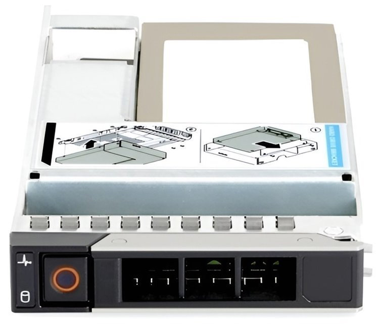 DELL 480GB SSD SATA ISE RI 6Gbps 512e 2.5in with 3.5in HYB CARR CK