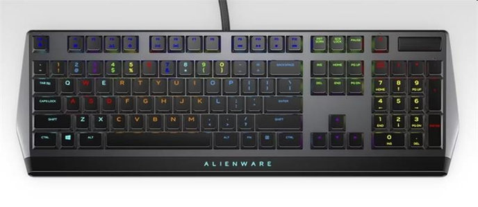 DELL Alienware 510K Low-profile RGB Mechanická herná klávesnica - Dark Side of the Moon 