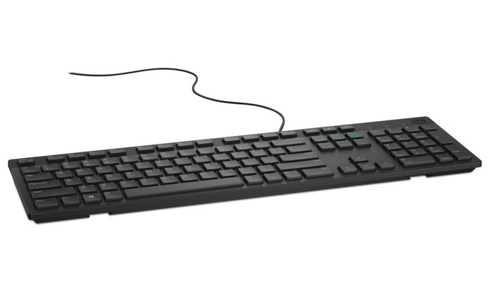 DELL klávesnice KB216/ multimediální/ německá/ GER/ DE/ USB/ drátová/ černá