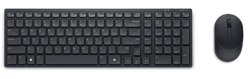 DELL KM555/ Česká/ Slovenská/ bezdrátová tichá klávesnice + myš/ USB/ černá