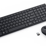 DELL KM555/ Česká/ Slovenská/ bezdrátová tichá klávesnice + myš/ USB/ černá