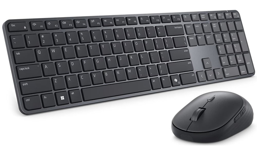 DELL KM726 bezdrátová klávesnice a myš UA/ ukrajinská - černá