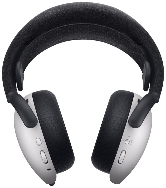 DELL bezdrátová náhlavní souprava  AW725H/ Wireless gaming Tri - mode Headset/ sluchátka + mikrofon/ bílá