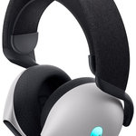 DELL bezdrátová náhlavní souprava  AW725H/ Wireless gaming Tri - mode Headset/ sluchátka + mikrofon/ bílá