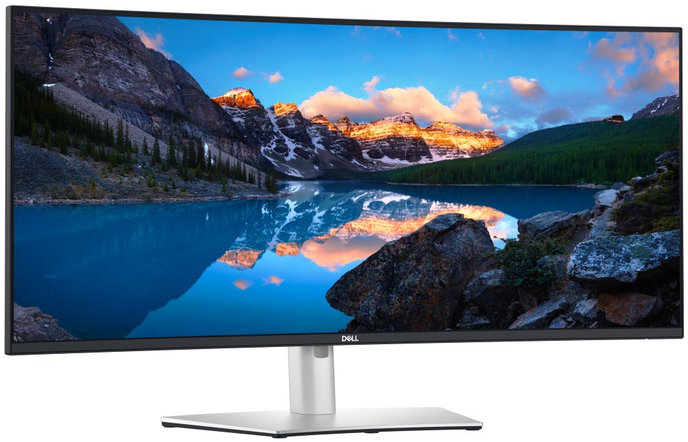 DELL U3824DW, 38", CURVED IPS Black, WQHD+ 3840x1600, 21:9, 5ms, 2000:1, 300cd, 2x HDMI, DP, USB-C, RJ45, Silver