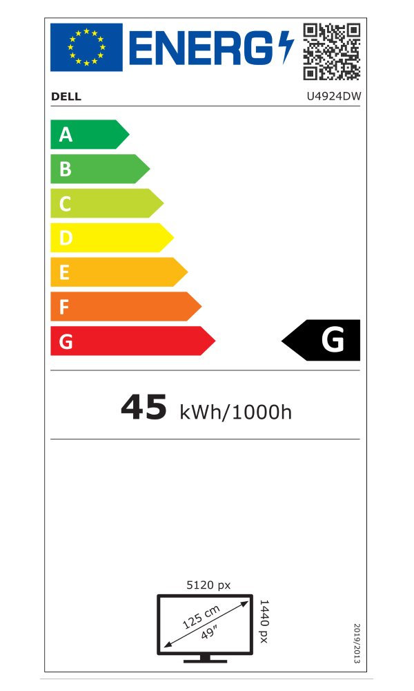 DELL U4924DW UltraSharp curved/ 49" WLED/ 32:9/ 5120x1440/ 5K/ 2000:1/ 8ms/ IPS/ HDMI/ USB-C/ DP/ USB/ RJ45/ 3Y Basic