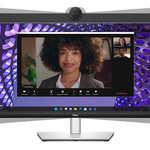 DELL P3424WEB 34" Curved Conferencing Monitor IPS, 3440x1440, 21:9, 1000:1, 300cd, 5ms, DP, HDMI, LAN, USB-C Hub, Black 