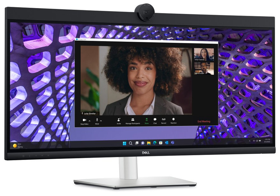 DELL P3424WEB/ 34" curved/ 21:9/ 3440x1440/ WQHD/ 1000:1/ 8ms/ IPS/ DP/ HDMI/ USB-C/ 4xUSB/ RJ45/ webkamera/ repro/ 3Y Basic on-s.