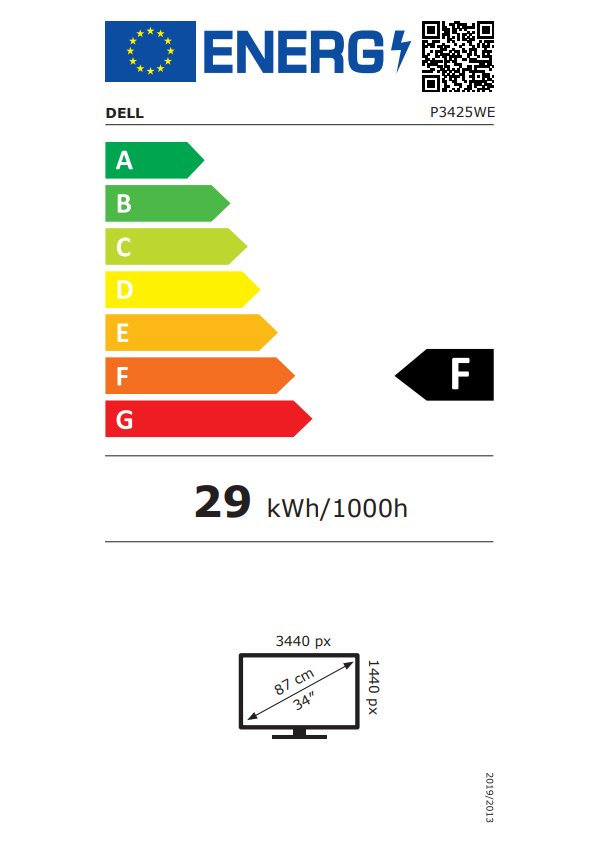 POŠKOZENÝ OBAL - DELL Pro 34 Plus P3425WE curved/ 34"/ 21:9/ 3440 x 1440/ WQHD/ 1500:1/ 8ms/ IPS/ DP/ HDMI/ USB-C / 3x USB/ RJ4...