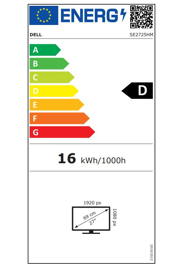 DELL Pro E2725HM / 27" LED/ 16:9/ 1920x1080/ FHD/ 1000:1/ 5ms/ IPS/ 1 x HDMI/ 1x DP/ 1x VGA/ 3Y Basic on-site
