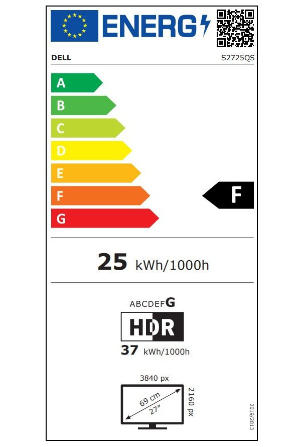 DELL 27 Plus 4K S2725QS/ 27" LED/ 16:9/ 3840x2160/ 1500:1/ 4ms/ 4K/ IPS/ 2x HDMI/ 1 x DP/ repro/ 3Y Basic on-site