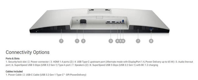 DELL S2725DC 27" LCD QHD IPS 144Hz/ 16:9/ 1500:1/ 4ms/ 350cd/ HDMI/ DP/ USB-C / Repro/ VESA/ PIVOT/ 3RNBD 