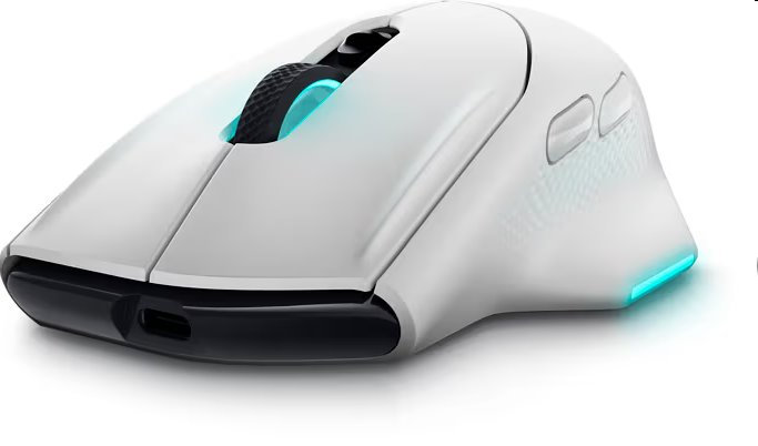 DELL myš Alienware Wireless Gaming Mouse AW620M / bezdrátová/ stříbrná
