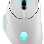 DELL myš Alienware Wireless Gaming Mouse AW620M / bezdrátová/ stříbrná