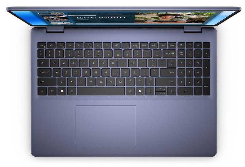 Dell 16 DC16251 C7-150U 16GB 512GB SSD 16" FHD+ Integrated FgrPr 4 Cell 65W WLAN W11 Pro Blue 3Y ProSpt