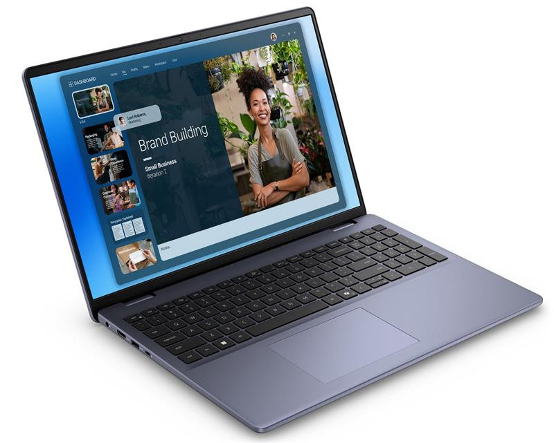 Dell 16 DC16251 C5-120U 16GB 512GB SSD 16" FHD+ Integrated FgrPr 4 Cell 65W WLAN W11 Pro Blue 3Y ProSpt