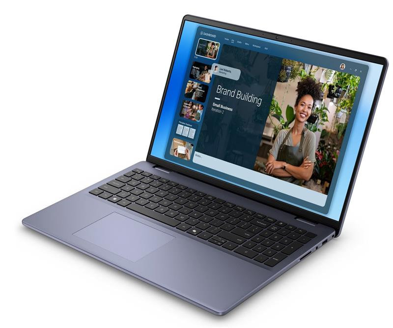 Dell 16 DC16251 C5-120U 16GB 512GB SSD 16" FHD+ Integrated FgrPr 4 Cell 65W WLAN W11 Pro Blue 3Y ProSpt