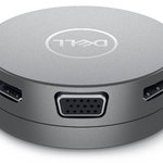 DELL mobilní adaptér DA310/ USB-C/ na HDMI/ DisplayPort/ VGA/ Ethernet RJ-45/ 2x USB 3.0/ replikátor portů