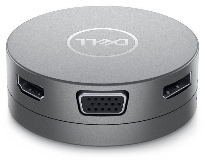 DELL mobilní adaptér DA310/ USB-C/ na HDMI/ DisplayPort/ VGA/ Ethernet RJ-45/ 2x USB 3.0/ replikátor portů