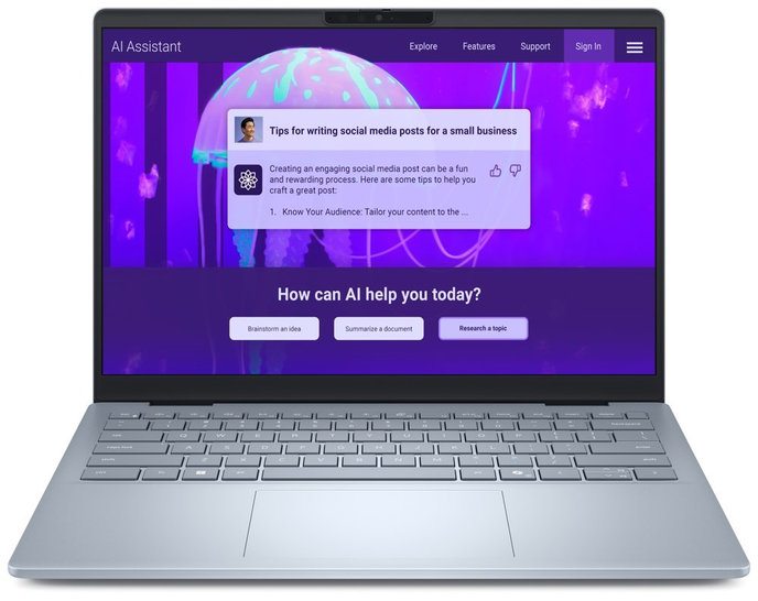 DELL 14 Plus Touch / Core Ultra 7 256V/ 16GB/ 1TB SSD/ 14" FHD+ dotyk/ FPR/ W11Pro/ modrý/ 3Y PS on-site