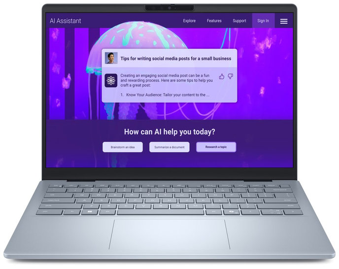 DELL 14 Plus/ Ultra 7 258V/ 32GB/ 1TB SSD/ 14" 2.5K/ FPR/ W11Pro/ modrý/ 3Y PS on-site