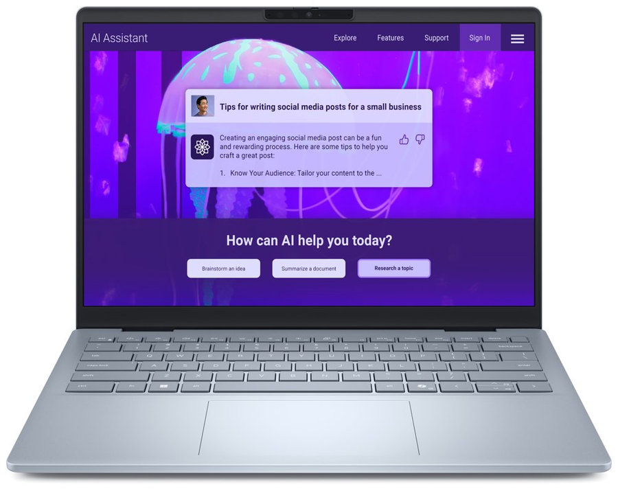 DELL 14 Plus/ Ultra 7 258V/ 32GB/ 1TB SSD/ 14" 2.5K/ FPR/ W11Pro/ modrý/ 3Y PS on-site