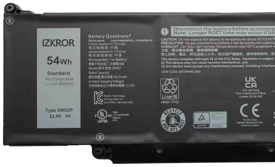 DELL baterie 3-článková 54Wh Li-Ion pro Latitude 5340,5440,5450,550