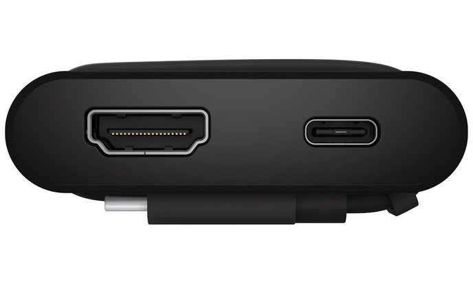 DELL Pro Travel Hub DA225/ dokovací stanice/ 2x USB-C/ USB/ HDMI