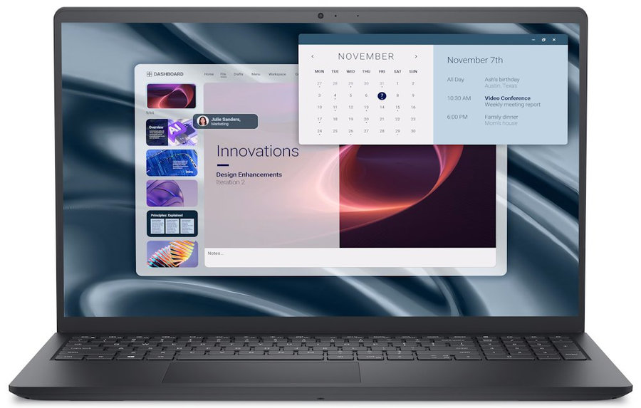 DELL Pro 15 Essential PV15255/ AMD Ryzen R5 7520U/ 8GB/ 512GB SSD/ 15.6" FHD/ AMD Radeon 610M/ W11Pro/ 3Y PS on-site