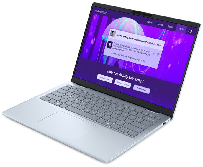 DELL 14 Plus DB14250/ Ultra 7 256V/ 16GB/ 512GB SSD/ 14" 2.5K/ FPR/ W11H/ modrý/ 2Y Basic on-site