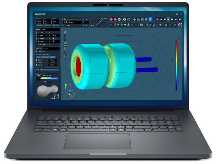 DELL Pro Max Plus 18 MB18250/ Ultra 9-285HX/ 64GB/ 1TB SSD/ 18" QHD+/ RTX PRO 3000 12GB/ FPR/ W11Pro/ vPro/ 3Y PS/ bez adaptéru