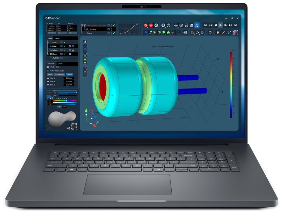 DELL Pro Max Plus 18 MB18250/ Ultra 9-285HX/ 64GB/ 1TB SSD/ 18" QHD+/ RTX PRO 3000 12GB/ FPR/ W11Pro/ vPro/ 3Y PS/ bez adaptéru
