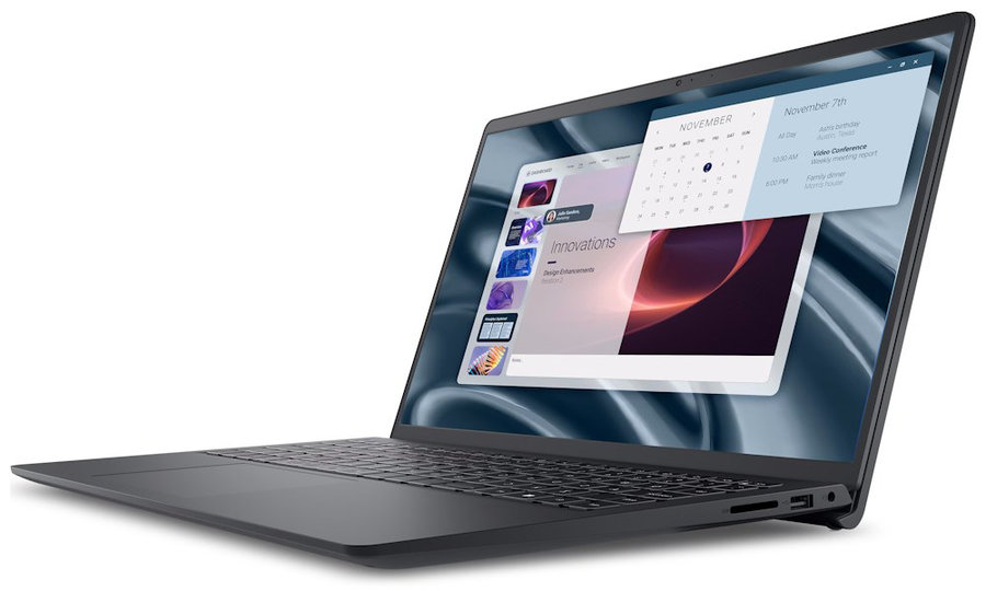 DELL Pro 15 Essential PV15250/ Core 3-100U/ 8GB/ 512GB SSD/ 15.6" FHD/ FPR/ W11 Home/ 3Y PS on-site/ bez adaptéru