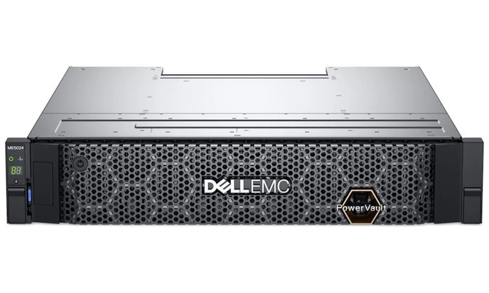 DELL Storage PowerVault ME5024/ SAS/ iSCSI/ FC/ 4x 1.92TB SSD + 4x 2.4TB 10k SAS/ 3Y PS NBD on-site