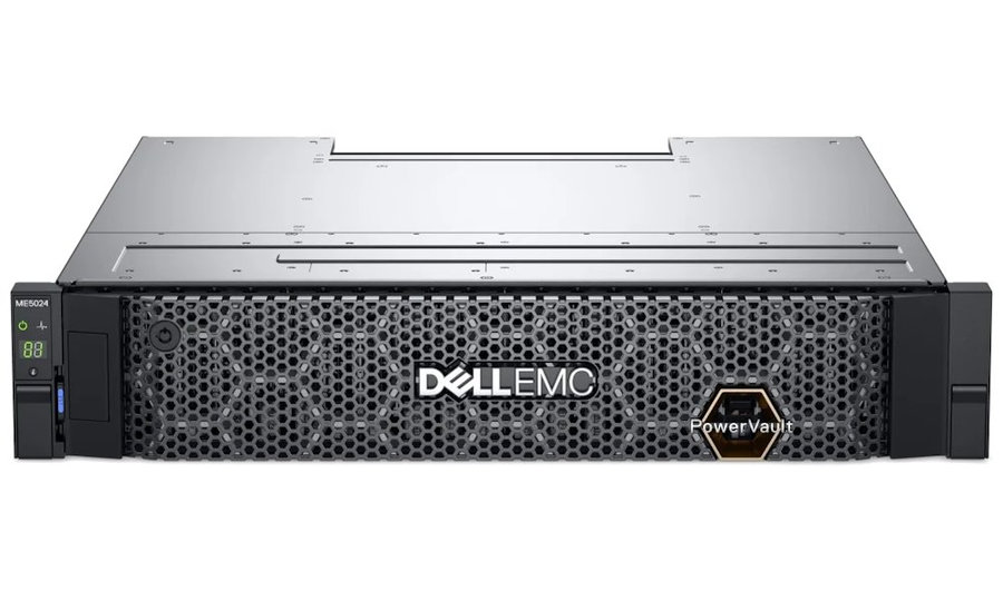 DELL Storage PowerVault ME5024/ SAS/ iSCSI/ FC/ 4x 1.92TB SSD + 4x 2.4TB 10k SAS/ 3Y PS NBD on-site