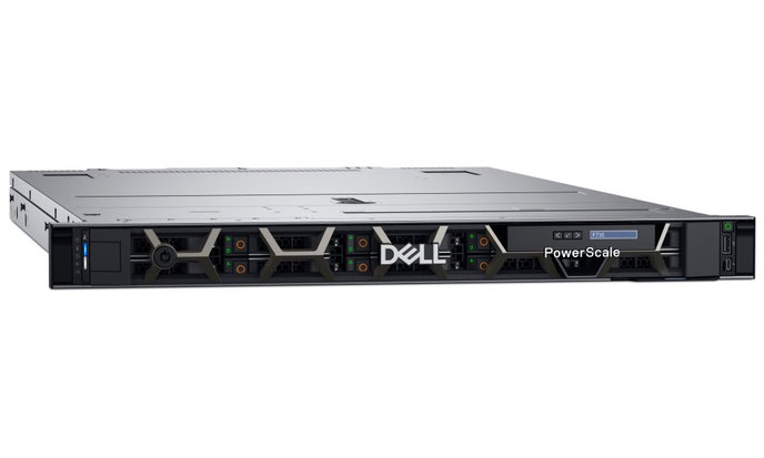 DELL PowerScale F710/ 77TB (10x 7.68TB SSD)/ 4x 100GbE/ 2x CPU/ 512GB/ Ent. Adv./ OneFS/ PS 4Hr on-site/ 