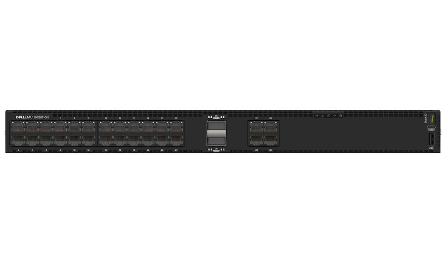 DELL Networking S4128T-ON switch/ 28x 10Gb-T/ 2x QSFP28/ IO to PSU/ 2x zdroj/ reverse / management/ 1Y CAR