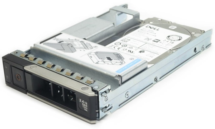 DELL 2.4TB Hard Drive SAS ISE 12Gbps 10K 512e 2.5in Hot Plug with 3.5in HYB CARR Customer Kit