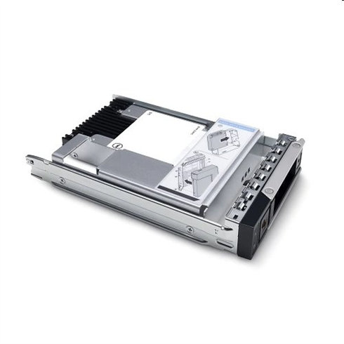 DELL 3.84TB SSD SATA Read Intensive 6Gbps 512e  2.5in with 3.5in HYB CARR Hot-Plug CUS Kit