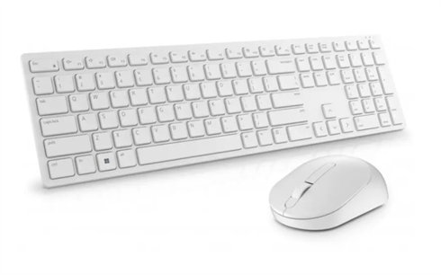 Dell Pro Wireless Keyboard and Mouse - KM5221W - Czech/ Slovak (QWERTZ) - White