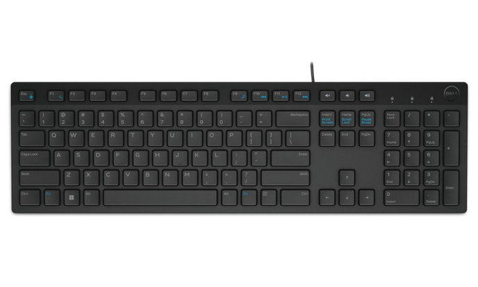 DELL klávesnice KB216/ multimediální/ US/ International/ mezinárodní/ USB/ drátová/ černá