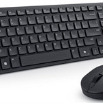 DELL KM555/ Česká/ Slovenská/ bezdrátová tichá klávesnice + myš/ USB/ černá