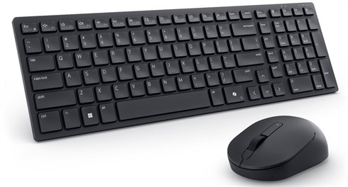 DELL KM555/ Česká/ Slovenská/ bezdrátová tichá klávesnice + myš/ USB/ černá