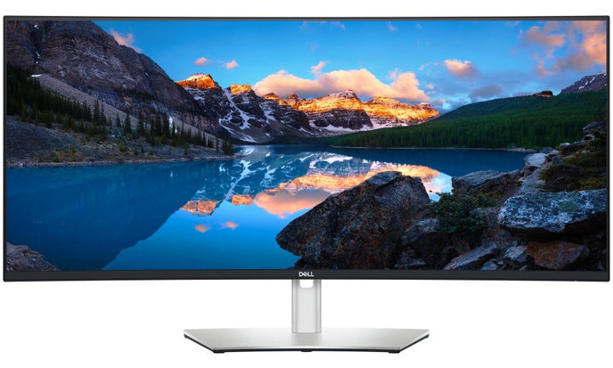 DELL U3824DW, 38", CURVED IPS Black, WQHD+ 3840x1600, 21:9, 5ms, 2000:1, 300cd, 2x HDMI, DP, USB-C, RJ45, Silver