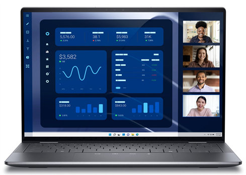 Dell Latitude 9450 2-in-1 14" QHD+ Touch, U7-165U, 32GB, 1TB, FPR, IR Cam, Wifi+BT, W11Pro, 3Y PrSpt