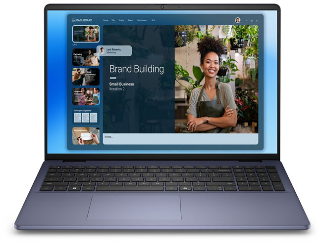 Dell 16 DC16251 C7-150U 16GB 512GB SSD 16" FHD+ Integrated FgrPr 4 Cell 65W WLAN W11 Pro Blue 3Y ProSpt