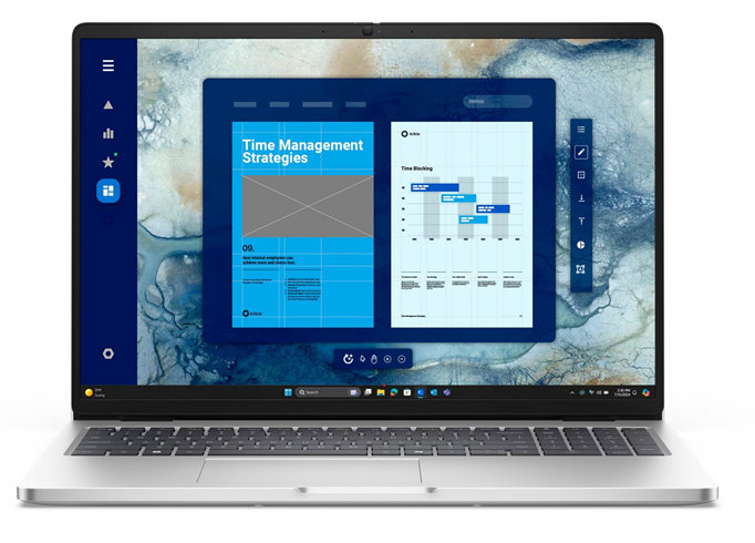 Dell Pro 16 PC16250 U5-235U 16GB 512GB SSD 16" FHD+  IR Cam & Mic FgrPr 3 Cell 65W WLAN Backlit Kb W11Pro 3Y ProSpt