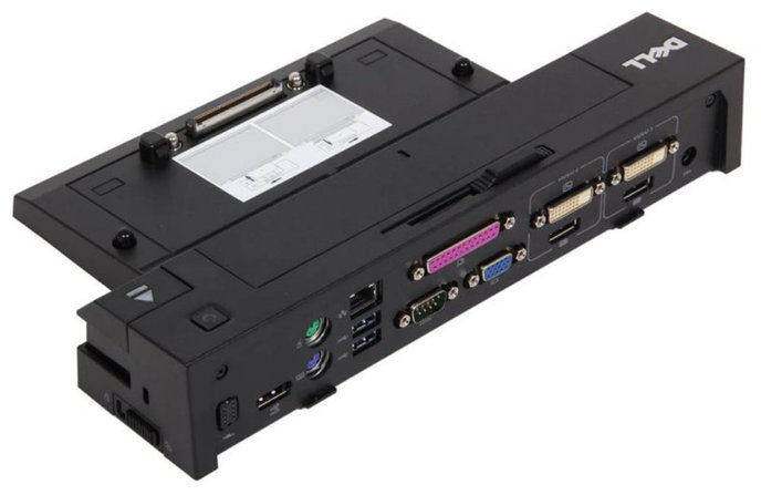 OPRAVENÉ - DELL EURO2 Advanced E-port replikátor/ rozšířený/ dokovací stanice/ 130W AC adap./ USB 3.0/ s nap. kabelem/ p...