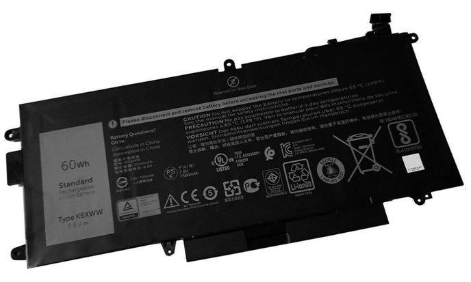 DELL baterie 4-článková 60Wh LI-Ion pro Latitude 7389, 7390 2v1, 5289